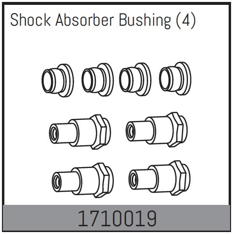 Absima Dämpferbuchse (4) 1 Absima Shock Absorber Bushing (4)