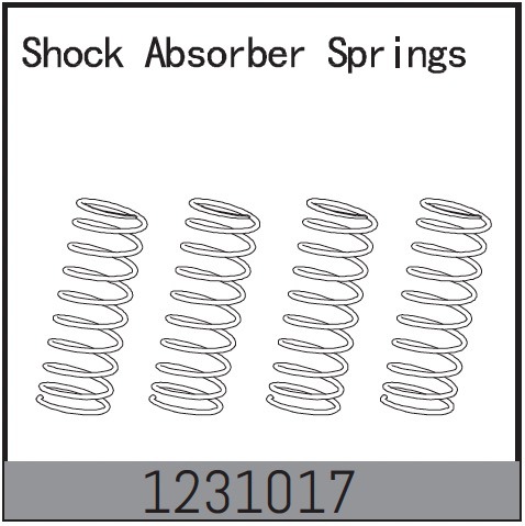 Absima Shock Absorber Springs (4) - CR3.4eco 1 Absima Shock Absorber Springs (4) - CR3.4eco