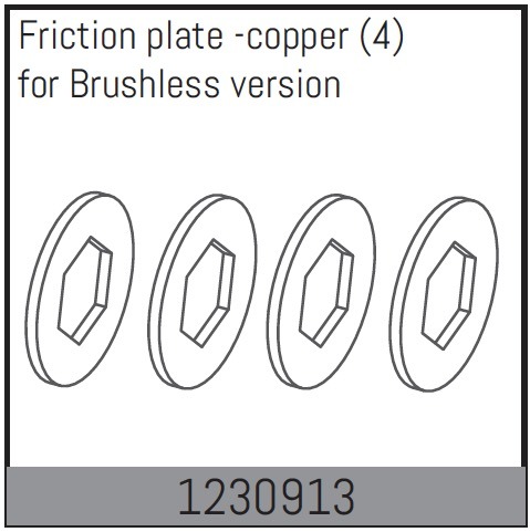 Absima Slipper Friction Plate - Copper (4) 1 Absima Slipper Friction Plate - Copper (4)