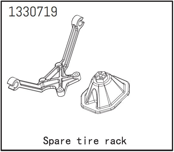 Absima Spare Wheel Rack - BronX 1 Absima Spare Wheel Rack - BronX