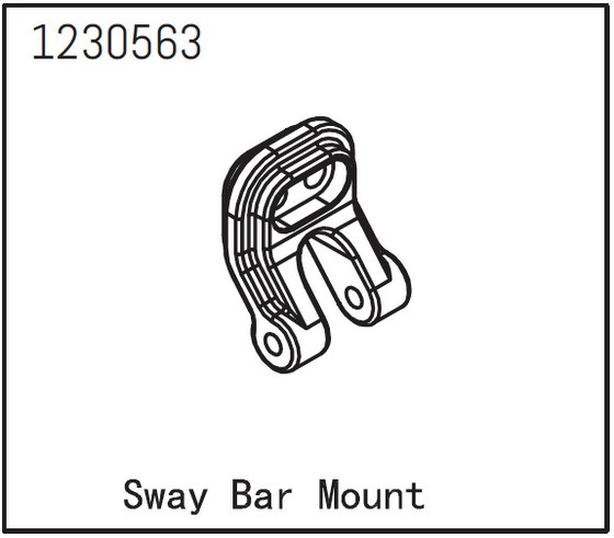 Absima kallistuksenvakaajan kiinnike 1 Absima Sway Bar Mount