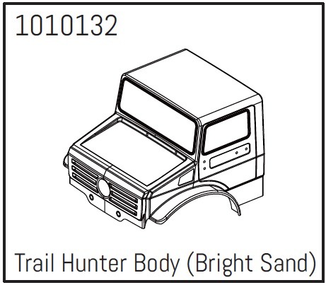 Absima T-Hunter PC Body (bright sand) - PRO Crawler 1:18 1 Absima T-Hunter PC Body (bright sand) - PRO Crawler 1:18