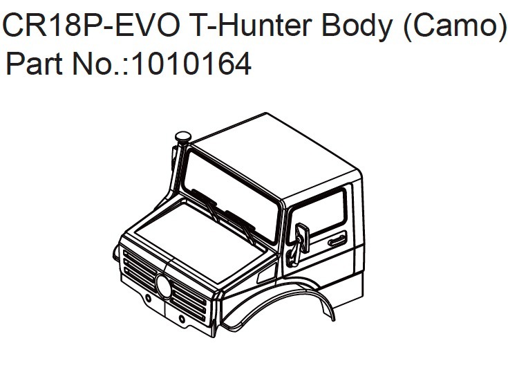 Absima T-Hunter PC Body (camo) - EVO 1:18 1 Absima T-Hunter PC Body (camo) - EVO 1:18