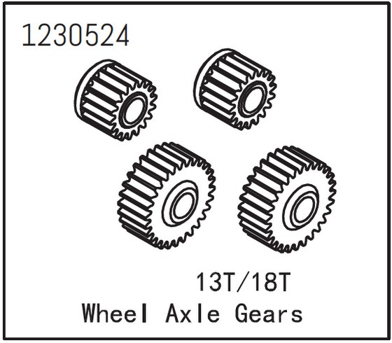 Absima Achszahnräder 1 Absima Wheel Axle Gears