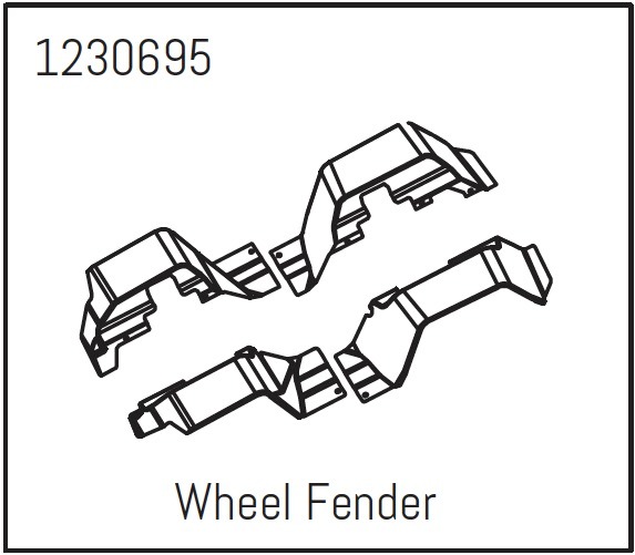 Absima Kotflügel - Khamba 1 Absima Wheel Fender - Khamba