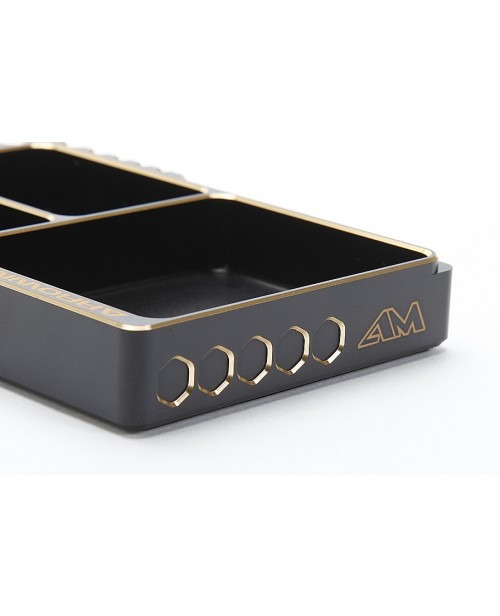 Arrowmax Multi Alu Case For Screws Black Golden (120x80x18mm) 5 Arrowmax Multi Alu Case For Screws Black Golden (120x80x18mm)