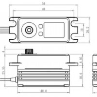 Savöx SB-2267SG Low Profile HV (0.065s/32.0kg/8.4V) Brushless Servo