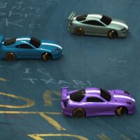 Turbo Racing 1/76 C61 RC Drift Car RTR (1) Purple