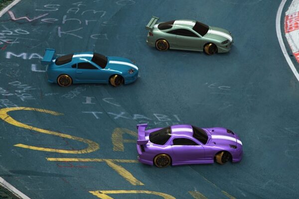 Turbo Racing 1/76 C61 RC Drift Car RTR (1) Purple