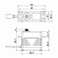 Savöx SB-2291SG HV (0.042s/32.0kg/8.4V) Brushless Servo