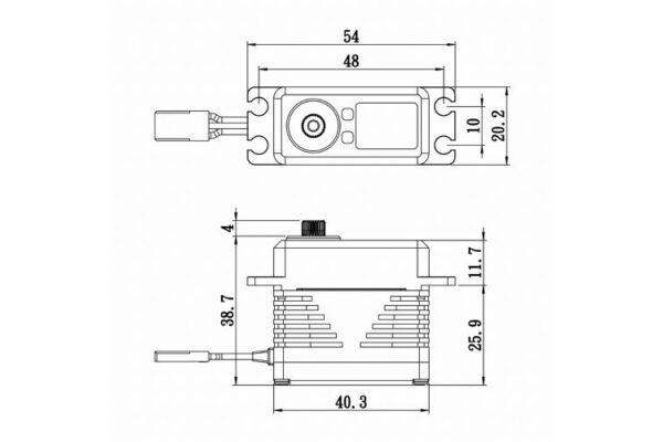 Savöx SB-2291SG HV (0.042s/32.0kg/8.4V) Brushless Servo