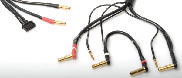 LRP Double 2S-Charging Lead - 4mm, XH to 4/5mm, 2mm (60cm)