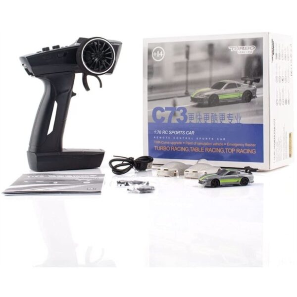 Turbo Racing 1/76 C73 RC Onroad Car RTR (1) Grey