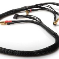 LRP Double 2S-Charging Lead - 4mm, XH to 4/5mm, 2mm (60cm)