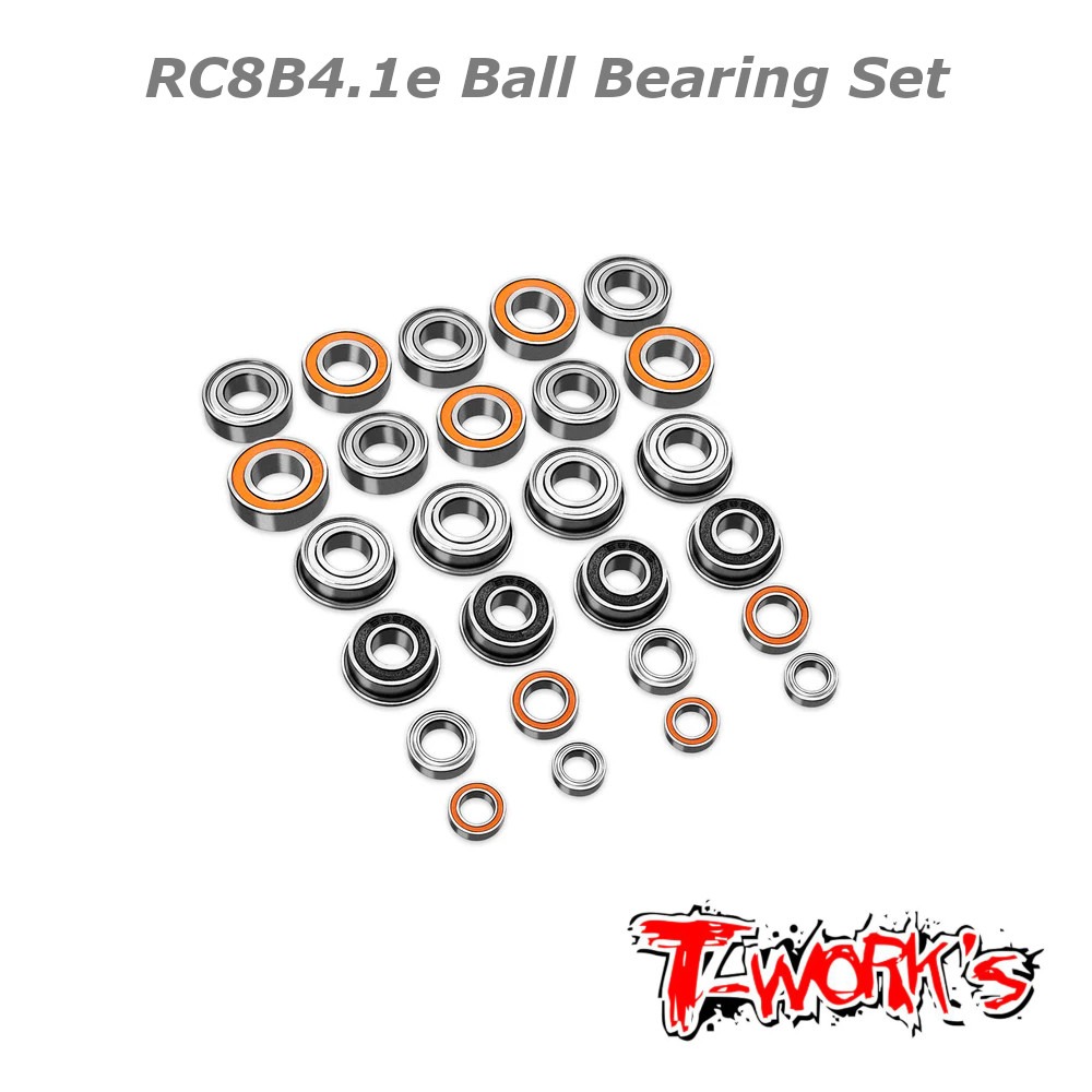 RC8B4 Ball Bearing Set Ball Bearing Set - RC8B4.1e (26) - T-Work's BBS-RC8B4.1e 1 Ball Bearing Set - RC8B4.1e (26) - T-Work's BBS-RC8B4.1e
