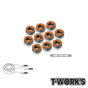 Ball Bearings 5x11x4mm (10) - T-Work's BB-5114