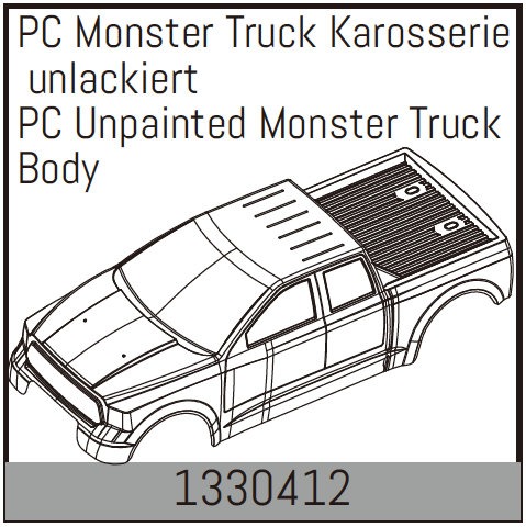 Body Monster Truck PC (1330412) Absima 1 Body Monster Truck PC (1330412) Absima