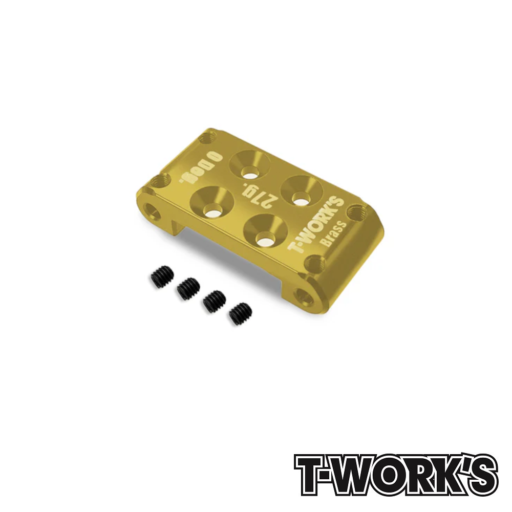 Bulkhead 27g Brass B7 (0 Degrees) T-Work's 3 Bulkhead 27g Brass B7 (0 Degrees) T-Work's