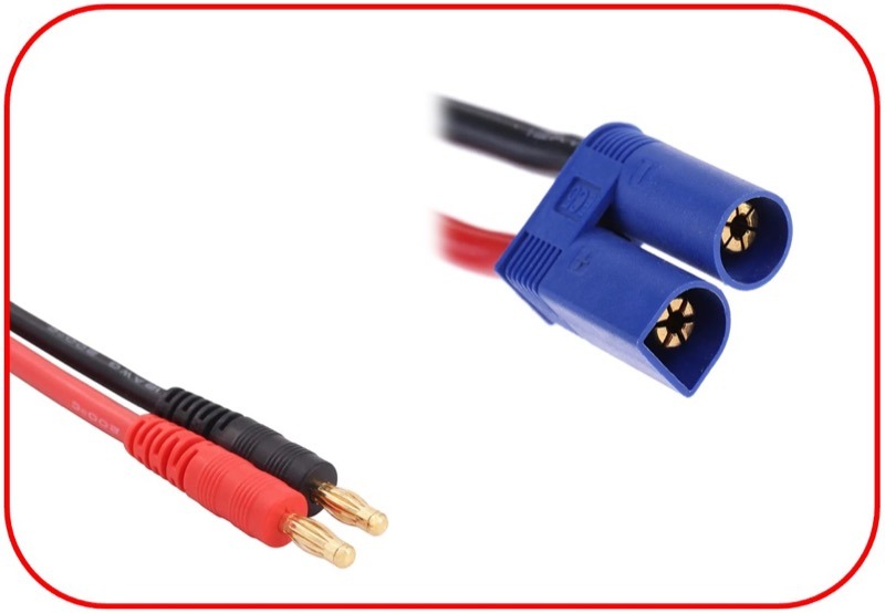 Charging Cable 4mm Bullet Plug - EC5 300mm 1 Charging Cable 4mm Bullet Plug - EC5 300mm
