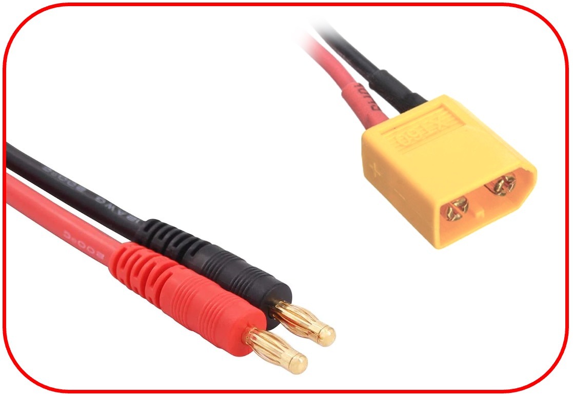 Charging Cable 4mm Bullet Plug - XT60 300mm 1 Charging Cable 4mm Bullet Plug - XT60 300mm
