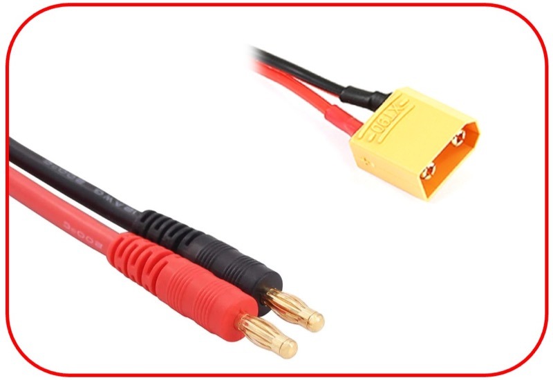 Charging Cable 4mm Bullet Plug - XT90 300mm 1 Charging Cable 4mm Bullet Plug - XT90 300mm