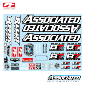 Decal Sheet RC10B7 #92465 Team Associated