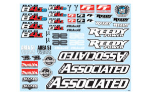Decal Sheet - RC8B4.1/RC8B4.1e - Team Associated 81651
