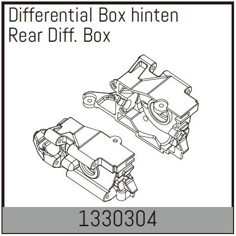 Diff Box Rear (1330304) Absima 1 Diff Box Rear (1330304) Absima