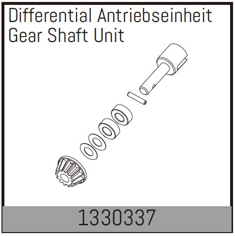 Diff Gear Shaft Unit (1330337) Absima 1 Diff Gear Shaft Unit (1330337) Absima