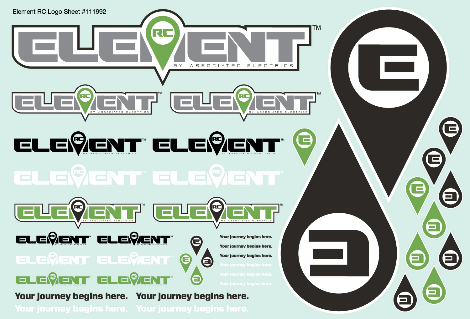 Element RC Element RC Decal Sheet 1 Element RC Element RC Decal Sheet