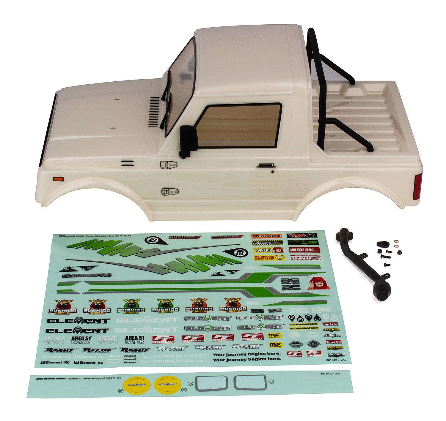 Element RC Enduro Bushido Body Set, painted 1 Element RC Enduro Bushido Body Set, painted