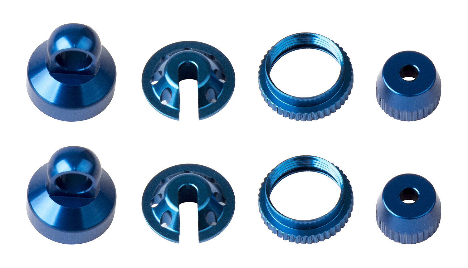 Element RC Enduro Stoßdämpfer-Teile, blaues Aluminium 1 Element RC Enduro Shock Parts, blue aluminum