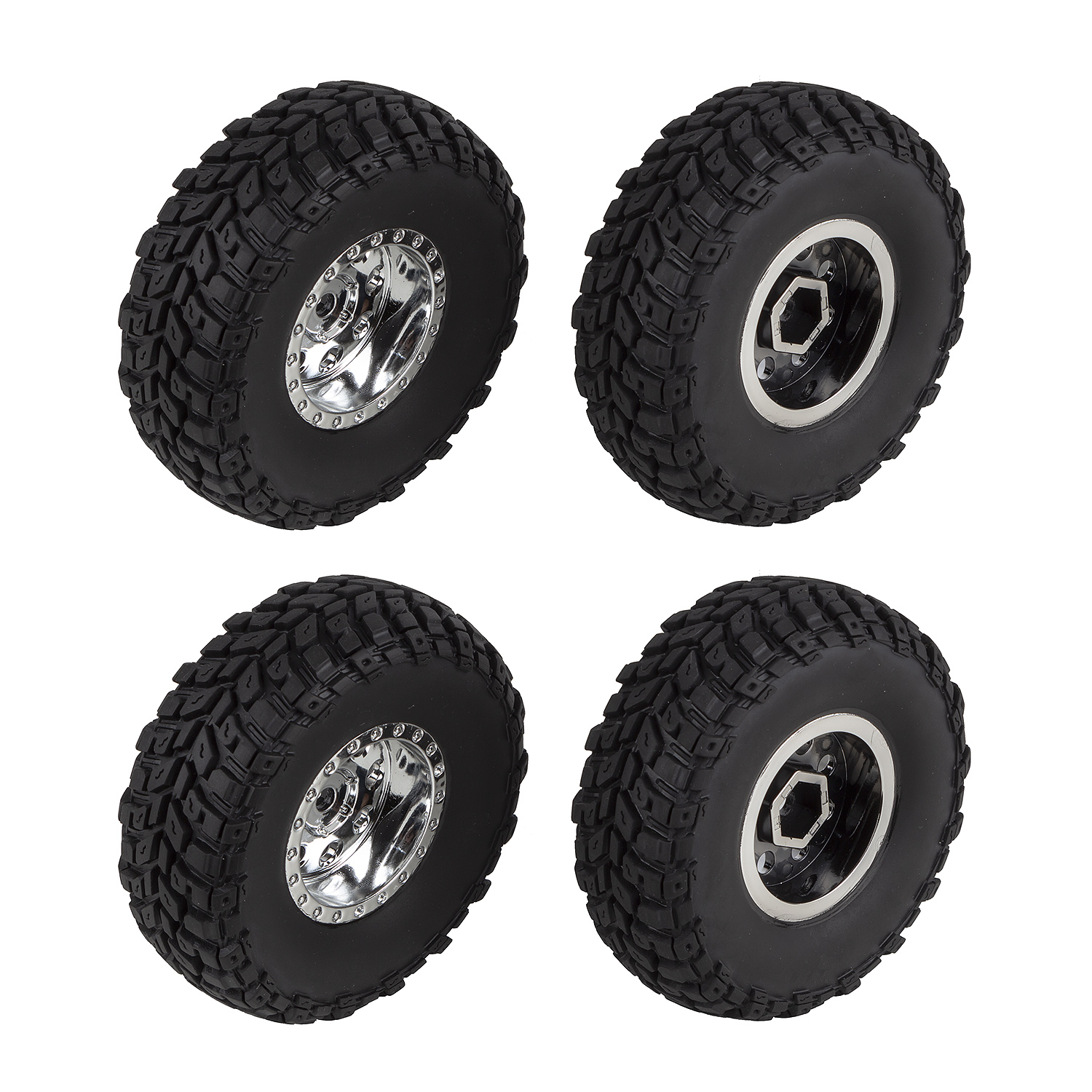 Element RC Enduro12, Räder und Reifen, Chrom 1 Element RC Enduro12, Wheels and Tires, chrome