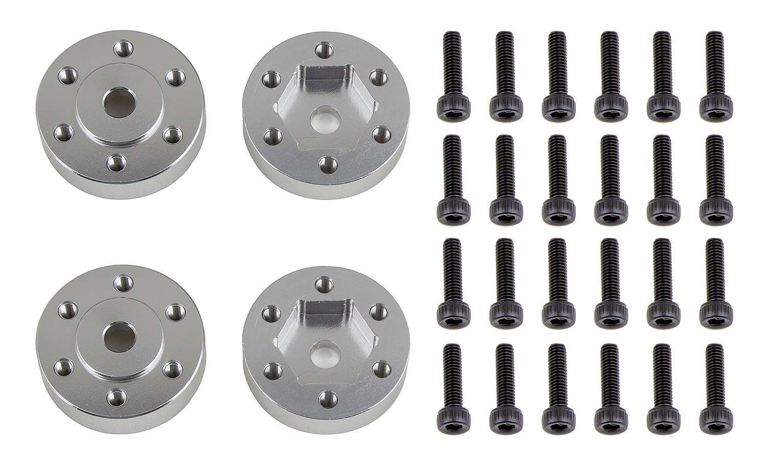 Element RC FT Enduro Beadlock Hex Adapters, aluminum 1 Element RC FT Enduro Beadlock Hex Adapters, aluminum