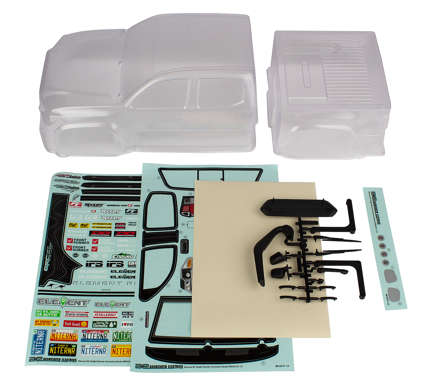 Element RC Knightrunner Body Set, clear 1 Element RC Knightrunner Body Set, clear