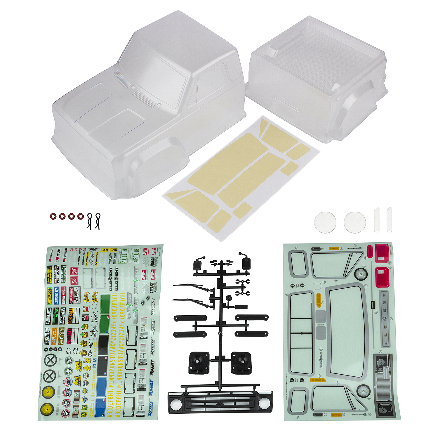 Element RC Sendero Body Set, clear 1 Element RC Sendero Body Set, clear