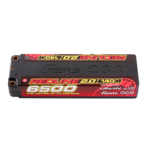 Gens Ace 6500mAh 140C 7.6V 2S Redline 2.0 Series Hard Case HV Lipo Battery (5mm, 264g)