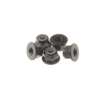 Nuts M3 Nylon Flanged Black (5) (69241) Hiro Seiko