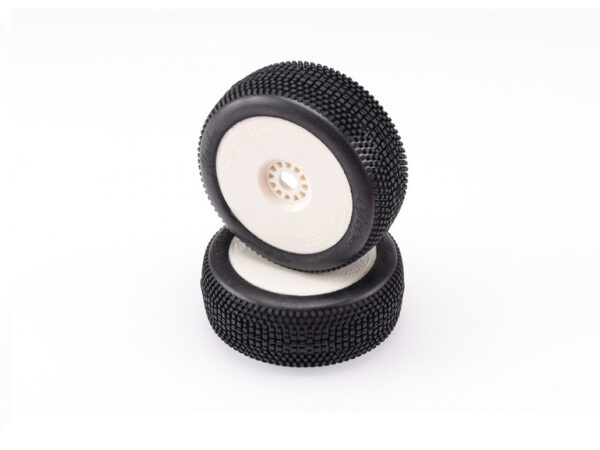 HotRace Buggy 1/8 Alaska Soft Glued On White Rims (2)