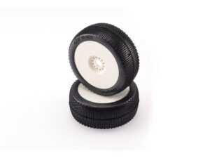 Hot Race - Bangkok - Soft - 1:8 Buggy Pre-Glued Wheels - White rims