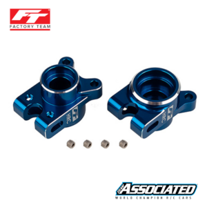 Hub Set Rear HRC RC10B7 FT - Blue - Team Associated 92473