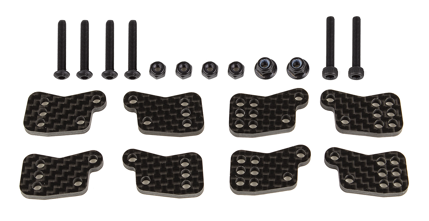 Hub Tower Set Rear Carbon FT - RC8B4.1 - Team Associated 81649 1 Hub Tower Set Rear Carbon FT - RC8B4.1 - Team Associated 81649