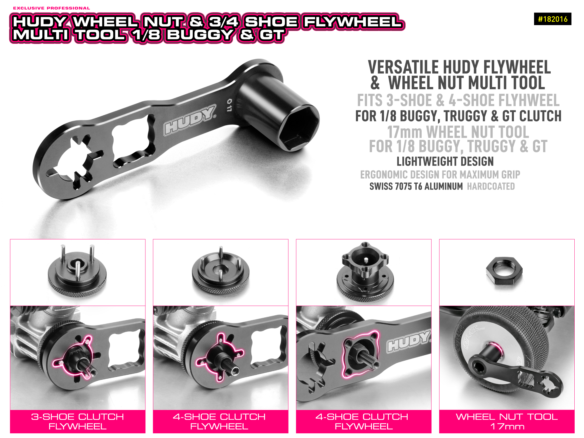Hudy Wheel Nut Multi Tool #182016 2 Hudy Wheel Nut Multi Tool #182016