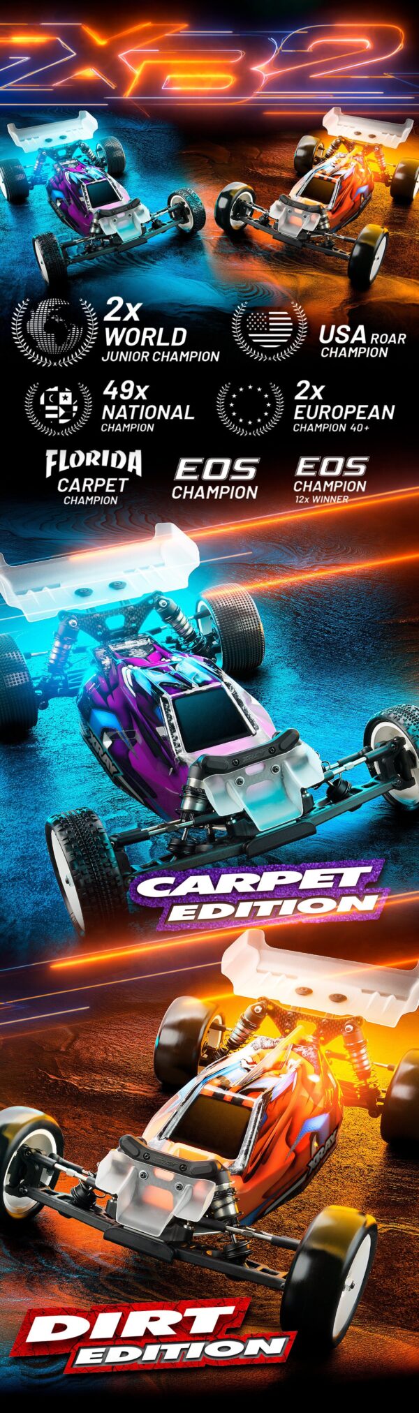 Xray XB2C'25 2wd 1/10 Racing Electric Buggy KIT (Carpet)