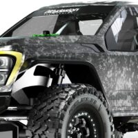 ROCK1 1/10 clear body for 313mm (12,3") Rock Crawler, Pre-Cut (CR-RK1)