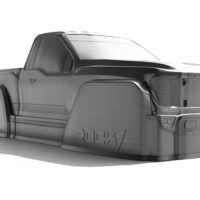 ROCK1 1/10 clear body for 313mm (12,3") Rock Crawler, Pre-Cut (CR-RK1)