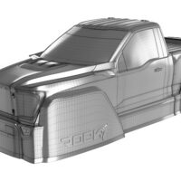 ROCK1 1/10 clear body for 313mm (12,3") Rock Crawler, Pre-Cut (CR-RK1)