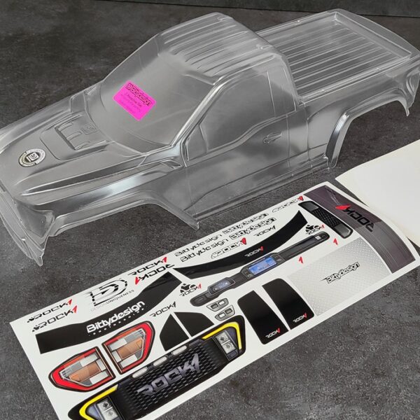 ROCK1 1/10 clear body for 313mm (12,3") Rock Crawler, Pre-Cut (CR-RK1)