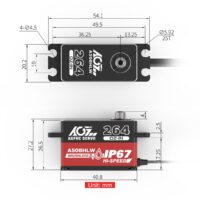 AGF RC A50BHLW Servo (19kg/0,073s/8,4V)