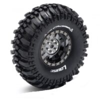 Louise Tire & Wheel CR-CHAMP 1.9" - Chrome Black Spoke Rim / Mounted (2)